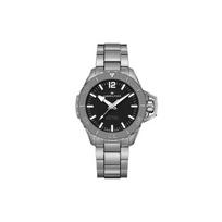 Hamilton Khaki Navy Series Automatic Mechanical Movement Diver Sports Watch Men watches Black Steel H77815130 Regular Watch Box,Black Dial H77815130 black