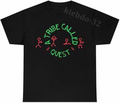 ATCQ A Tribe Called Quest 90s Rap Hip Hop Vintage T-Shirt S-5XL Men Women Unisex Unisex T-Shirt S black