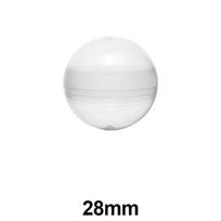 10pcs Plastic Capsule Toy Storage Kids Clear Vending Machines Empty Case Round Eggshell Plastic Ball Container Party Favors Gift white