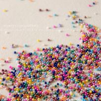 12 Grids Mini Caviar Nail Art Beads Bright Glossy Finish Vibrant Colors For Home Diy Nails Salon Design one size gray