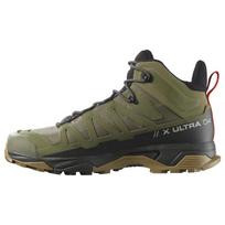 Salomon X Ultra 4 Mid Gtx Comfortable Durable Breathable Outdoor Functional Shoes Men Shoes Moss-Green L41739900 44⅔ gray