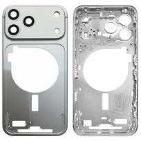 iPhone 17 Pro vidinio rėmo plokštelė su kameros objektyvo dangteliu mėlyna