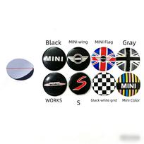 4 vnt. 56 mm automobilio ratlankio centrinis dangtelis MINI Cooper JCW R55 R56 F55 F56 R57 R58 R59 R60 ratlankio dangtelio lipdukai Decal ypbhr22 Mini Color black
