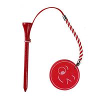 Tees Anti-loss Rope Eva Foam Golf Rubber Tee Golf Wooden Tees Golf Ball Holder Golf Balls Standing oranžinė