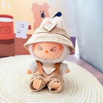 Labubu lėlės drabužiai, 2 dalių komplektas – mieli derantys drabužiai Pullip, Blythe, OB11 BJD lėlėms, Kawaii kostiumų ansamblis No Dolls chaki