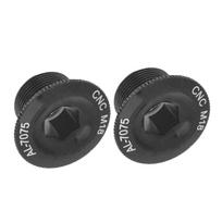 2Pcs Mountain Bike Crank Arm Fixing     Aluminum Alloy Crank Cover Screw black