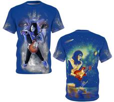 Collection Ace Frehley Unisex Classic Doublesided T Shirt Blue NHI5 Unisex T-Shirt L gray