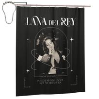 Lana Del Rey Shower Curtain Bathroom Polyester Waterproof Bath Curtains With Hooks W60H190(CM)-1 Pcs gray