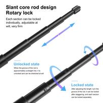Motorcycle Bike Selfie Stick Handlebar Mount Camera Bracket 27.9cm-113.5cm   Length with 1Celsius4 Inch Screw Replacement for   X2Cels gray