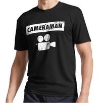 New Film Video Camera Operator Cameraman DOP Logo T-Shirt Funny Size S to 5XL M black
