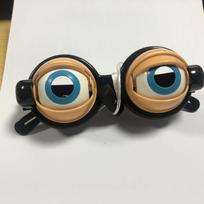 Funny Prank Glasses For Adult Kids Crazy Blink Eyewear Big Frog Eye Plastic Toy Accessories Halloween Props Christmas Gifts OneSize