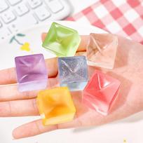 Kids  Childrens Squishy Ice Cube Fidget Anti Stress Squeeze Toy Adults Party Gift Presents Decompression Autism ADHD Sensory Anxiety Therapy gray