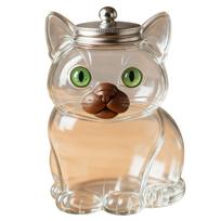 Animal Design Airtight glass candys Jar For Kitchen Storage Dog Biscuits Coffee Beans Snacks Pet Lover Home Decoration