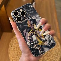 Rapper X-XXX-TENTACIONS Phone Case For IPhone 17 16 Pro Max 15 14 13 11 12 Mini Xs X Xr 7 8 Plus Se Transparent Cover iPhone 11 Pro beige