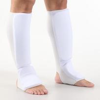 MMA blauzdų apsaugos Kickboxing Karate Taekwondo Sanda Kovos sporto apsauga Kojų apsauga Paminkštinimas XS balta