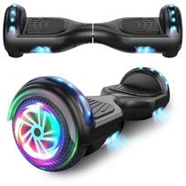 Hoverboardas, 6,5 colio savaime subalansuojantis elektrinis paspirtukas su Bluetooth, ratais ir LED šviesomis vaikams ir suaugusiems