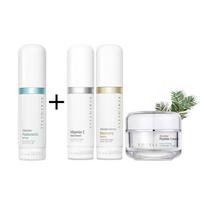 ReneCell Cosmetics 3-Piece Vitamin Set + Hyaluronic Serum, 1 Set white