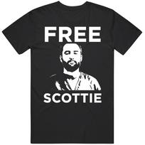 Free Scottie Scheffler Gold Fan   T Shirt L