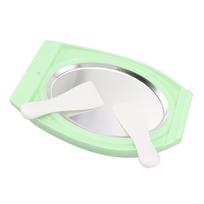 Rolled Ice Cream Maker Food Grade Interesting Practical Ice Cream Roll Cold Plate for DIY Green L žalia