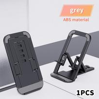 Universalus sulankstomas mobiliojo telefono laikiklis Nešiojamas reguliuojamas stalo telefono stovas iPhone 16 15 Samsung Xiaomi Stalo tinginio laikiklis gray