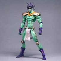25cm Jojo's Bizarre Adventure Anime Model Kujo Jotaro Dio o Standing Pvc Action Figure Collectible Toys Model Gift blue