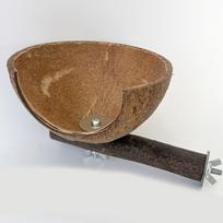 Coconut Shell Bird Cage Nest Perch Stand for Small Birds Parakeets Budgies Comfortable Shelter Place Easy Maintenances