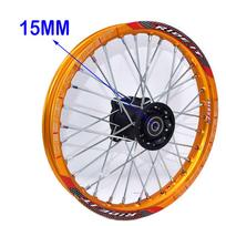 Dirt Pit Bike Wheel Rim Aluminum Circle 1.40-14 Front Rims 15mm or 12mm axle  With Steel Hub 14 inch Off-Road Motorcycle Use