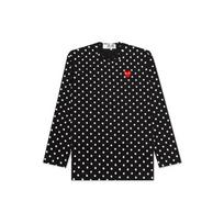 Comme des Garçons PLAY COMME des GARCONS PLAY Polka Dot Long Sleeves Tee 'Black White' Men's AZ-T166-051-1 L gray