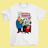 Milton The Monster comic T-shirt White Cotton Tee For Men Women S-4XL XXXXL white