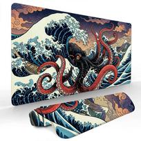 Giant Monster and Waves Mouse Pad Large Computer Office Game Table Mats Rubber Antislip XXL mouse mat HDP Long Desk Pads 800x300x2mm
