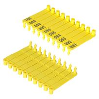 Farm Animal Ear Tag Pliers Dog Rabbits Sheep Ear Tags One-piece Nylon Material Sheep Laser Ear Tag 100 pcs yellow