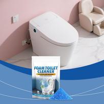 Foam Toilet Cleaner Powder for Deep Cleaning Powerful Dirt Removal Strong Foam Coverage Safe for Toilet Surfaces and Durable Formula One Size gray