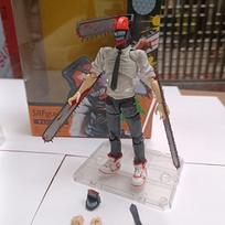 New Shf Chainsaw Man Figure Denji Katana Man Figure 15Cm Chainsaw Demon Articulated Pvc Action Figurine Model Toy Gift gray