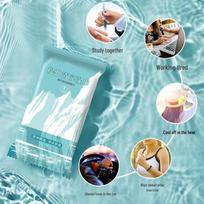 Outdoor Sports Cooling Ice Towel & Wet Wipes for Heat Relief and Sweat Management white