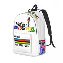 Mathieu Van Der Poel Dviratininkas MVDP Kuprinė Vyrams Moterims Laisvalaikio Mokyklos Darbo Dieninė Kuprinė Olandų Dviratininkas Kolegijos Drobės Krepšiai Dovana Small 40x30x14cm black