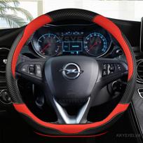 Automobilio vairo apdangalas D formos oda Opel Astra 2015-2021 Corsa Combo Mokka 2018-2021 Grandland X Insignia CT 2017-2022 wn3 raudona