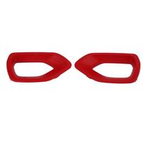 2PCs Car Air Intake Grille Upper Red Grille Bezel 68417504AB Replacement for Dodge Charge SRT Scat Pack 2015‑2022 red