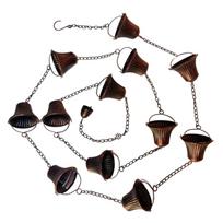 Rain Chain Metal Rainwater Catchers Chain Rainwater Diverter Retros Replace Gutter Downspout for Outdoor Shed 1