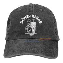 Doner Kebab Graphic Baseball Caps Unisex Casual Snapback Hat Funny Men Cotton Trucker Caps Outdoor Sport Cap Hip Hop Denim Hats S įvairiaspalvis