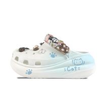 Crocs Crush Clog EVA Berry Jumping Bean Decorative Buckle Hand-painted Graffiti Casual Fashion Versatile Clogs Unisex White 43-44