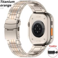 Titano dirželis Apple Watch Ultra3/2 49mm Metalo apyrankė iwatch Series 11 10 9 8 7 6 5 SE3 4 44mm 45mm 46mm 42mm 41mm 40mm Correa 42mm 44mm 45mm 49mm black