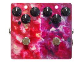 Leqtique Effects Pedal 2-in-1 Overdrive/Distortion 9/9+RED black