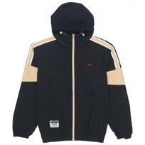 adidas Originals MC Vėjo striukė Spalvotas blokas Logotipas Užtrauktukas iki kaklo Su gobtuvu Įprastas kirpimas Laisvalaikio sportinė striukė Vyrams Juoda HS1991 XS beige