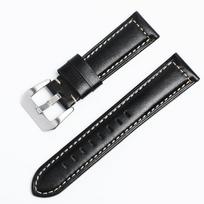 Pena Genuine Leather Strap Needle Pattern First Layer Cowhide Retro Soft Sports Bracelet 22/24 Watch Strap 20mm juoda