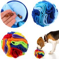 2 Packs Snuffle Ball For Dogs Stress Relief Interactive Dog Enrichment Toys Dog Sniff Mat Pet Snuffle Ball Toy Foraging Mat Dogs 1 blue