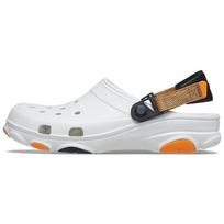 Crocs All Terrain Clog Plastic Sports Sandals Unisex White Orange 206340-94S 36-37