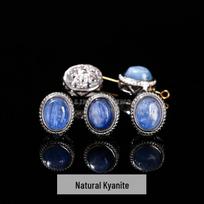 Jingde Papuošalai Ametistas ir Mėnulio akmuo Ovalūs Karoliukai DIY Aksesuarams 9*12*14mm gray