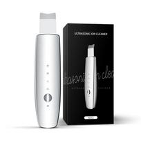 Ultrasonic Skin Scrubber Rechargeable Blackhead Remover & Pore Cleanser, Portable Facial Cleansing Device for Acne Prone Skin sidabras