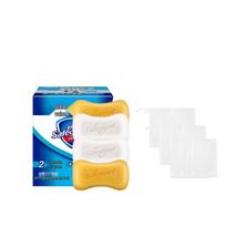 Safeguard Antibacterial Soap 4-Bar Value Pack with Foaming Nets blue