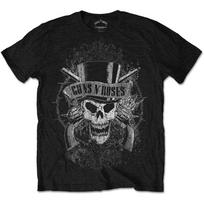 Guns N' Roses - Faded Skull Tee (T-Shirt) 2XL gray